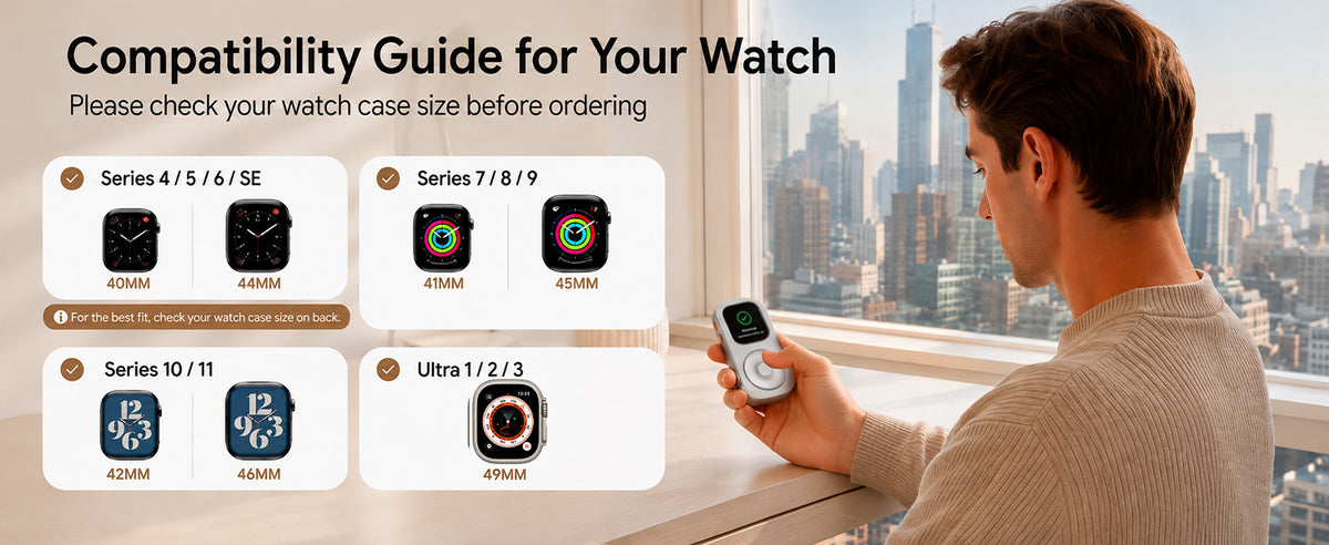 Apple Watch compatibility size guide for Series 4 to 11 and Ultra