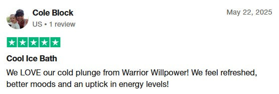 Warrior Willpower Max 1 HP WiFi Water Chiller/Heater + XL Ice Bath Tub