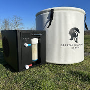 Warrior Willpower Max 1 HP WiFi Water Chiller/Heater + Barrel Ice Bath Bundle