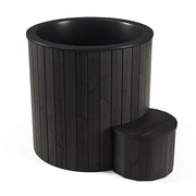 SaunaLife 1-Person Black Thermo-Pine Cold/Hot Plunge Tub - Model S1B