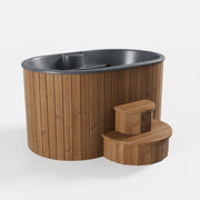 SaunaLife 2-Person Thermo-Pine Cold/Hot Plunge Tub - Model S2N