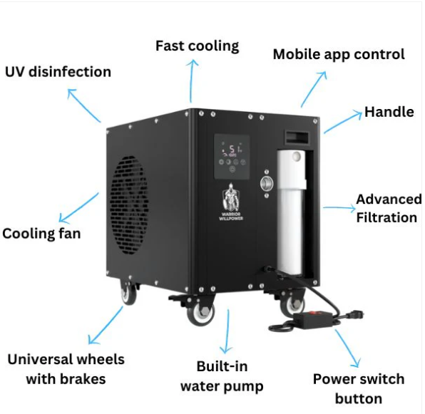 Warrior Willpower 1.5 HP Wi-Fi Water Chiller + Heater (Warrior Ultra)