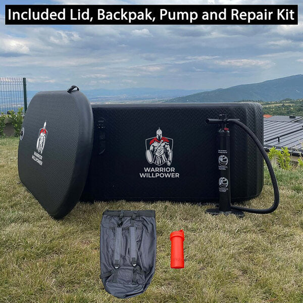 Warrior Willpower Max 1 HP WiFi Water Chiller/Heater + XL Ice Bath Tub