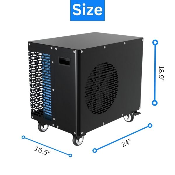 Warrior Willpower Max 1 HP WiFi Water Chiller/Heater + XL Ice Bath Tub