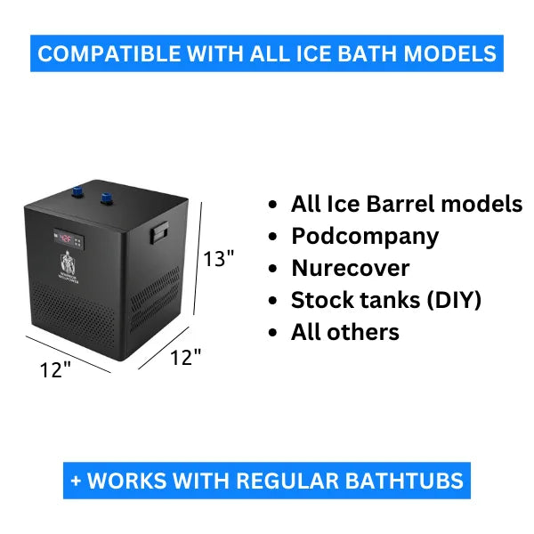 Warrior Willpower Water Chiller For Ice Bath | Cold Plunge Chiller