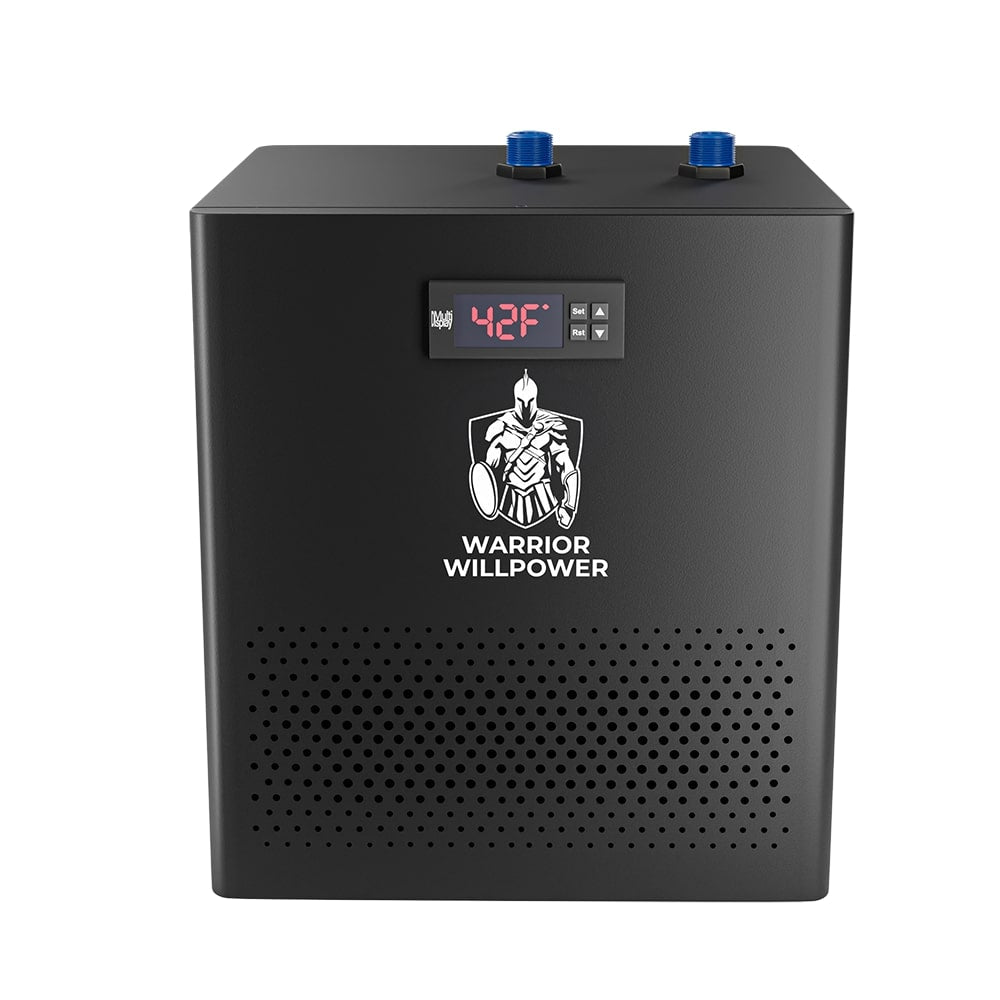 Warrior Willpower Cold Plunge Water Chiller – Standard or PRO, Cools to 39°F, Indoor & Outdoor Use